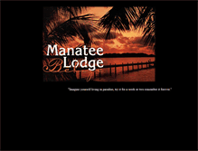 Tablet Screenshot of manateelodge.com